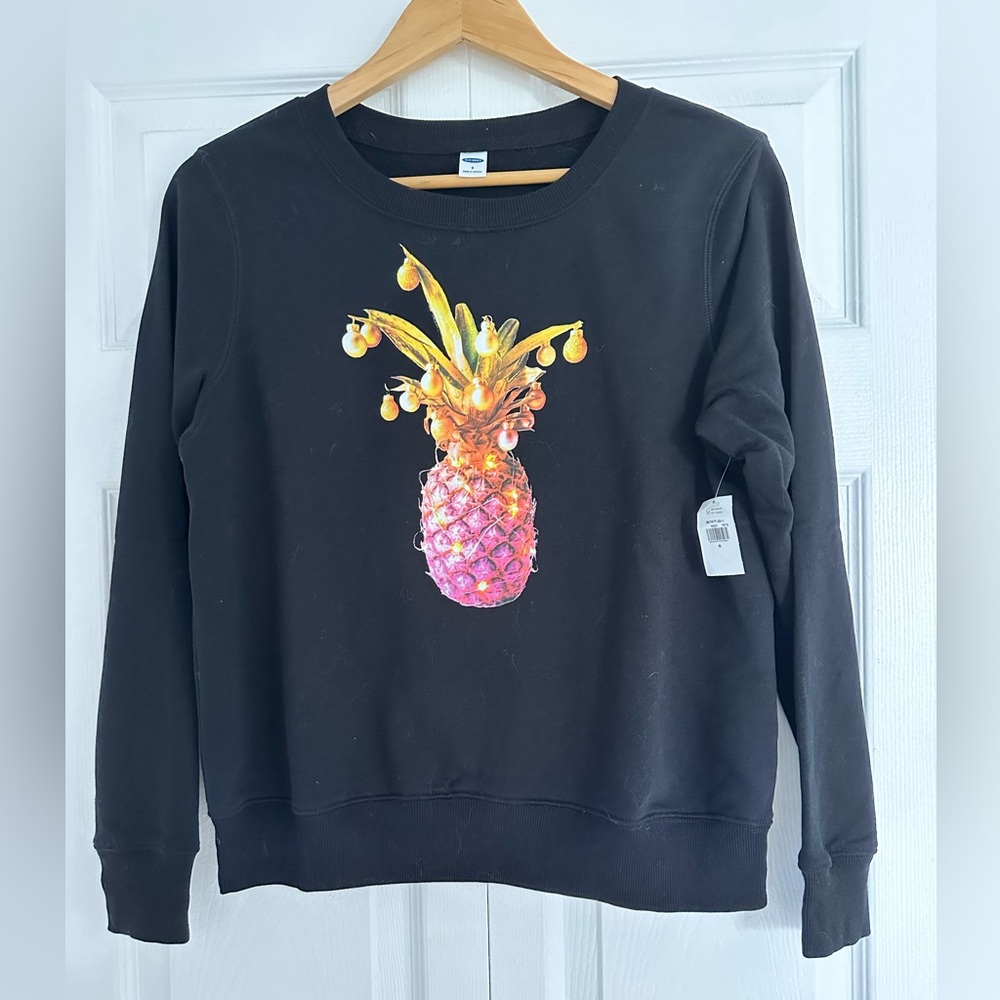 Old Navy Black Pineapple Sweatshirt